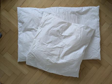 Páperová perina a vankúš, šírka (cm): 70,dĺžka (cm): 110