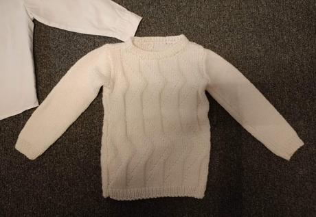 Chlapčenský pulóver + košeľa + motýlik veľ. 104, 104–116