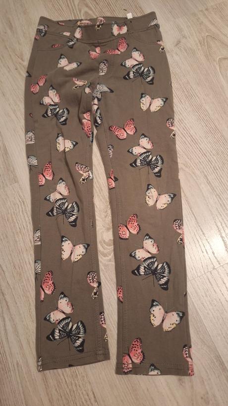 Motylikove nohavice, h&m,128