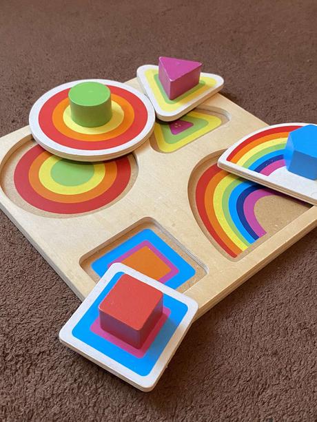 Drevená vkládačka / skladačka / puzzle, 