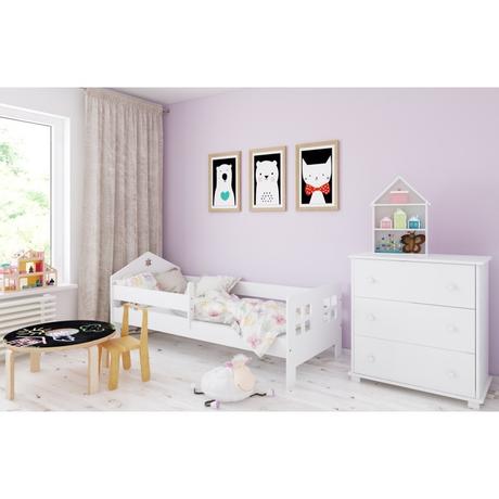 Detská posteľ domček, šírka (cm): 80,dĺžka (cm): 180