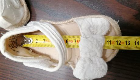 Biele sandalky, h&m,18