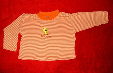 Pásikavé tričko s kačičkou, 68