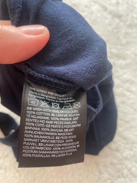Tmavomodre trakove kratasy h&m, h&m,104