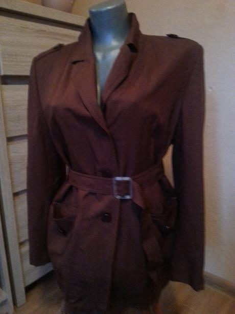 Dámska predlžéne sako s opaskom, m