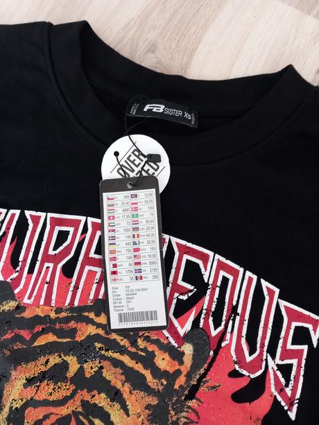 Over sized tričko, new yorker,s / xs