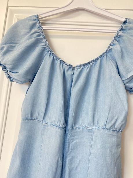 Bledomodrý riflový overal, new yorker,xs