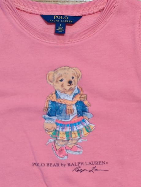 Ralph lauren bear dievčenská mikina 5 rokov, ralph lauren,116