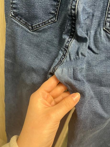 Elastické rifle s vysokým pasom, s