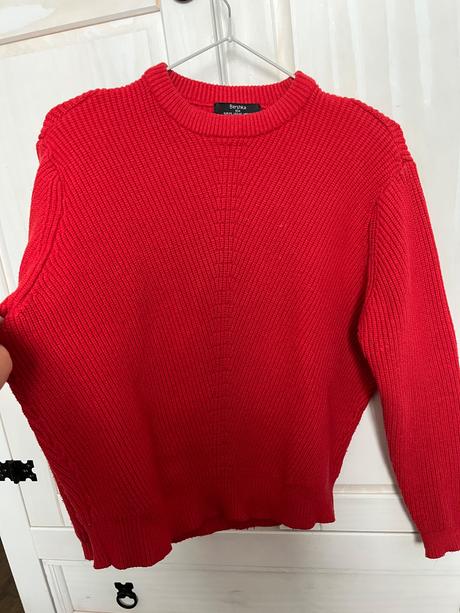 Červený sveter bershka, bershka,xs