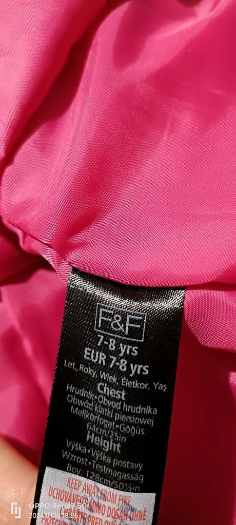 Lyžiarska bunda 7r, f&f,128