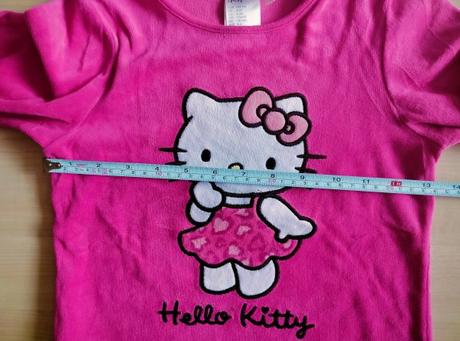 Zamatová mikina hello kitty, h&m,110