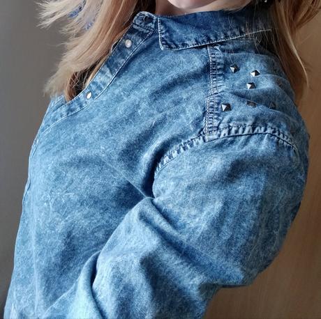 Dámska riflova košeľa h&m, h&m,36