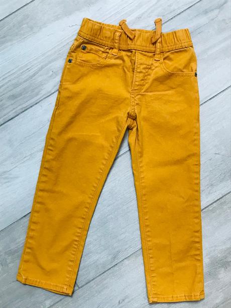 Perfektné okrové slim nohavice od gap, gap,104