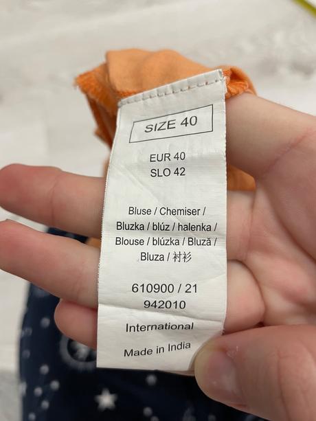 Oranžové tielko, orsay,40