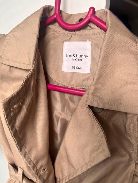 Detsky trenčkot, sinsay,98