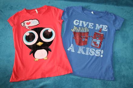 2x tricko, fishbone,s