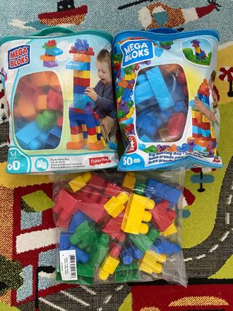 Mega bloks kocky 60ks +60ks, 