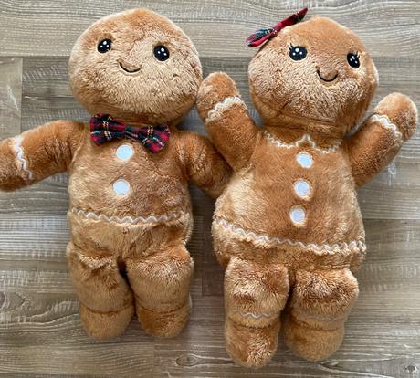 Vianoce dekorácia plyšak 2ks perníčky, 