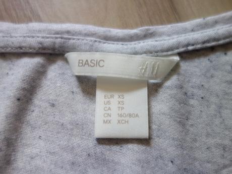 Dámske tričko h&m basic, h&m,xs