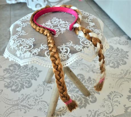 Čelenka na vlasy frozen+gumička vrkoč, 