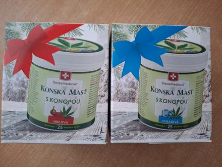 Konská masť hrejivá a chladivá vianočná, 