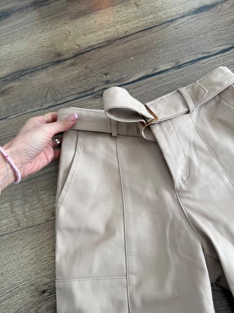 Béžové kozenkove nohavice ll veľkosť xxs, xs