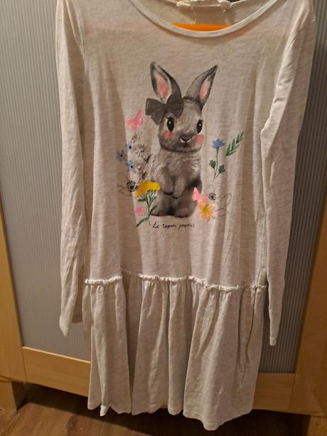 Šaty so zajkom, h&m,140