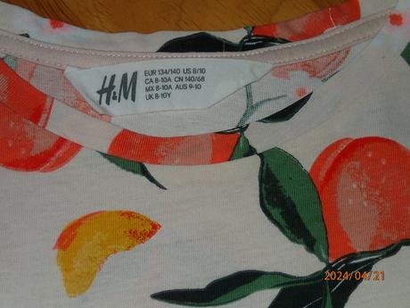 Tričko hm, h&m,134