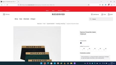 Trenky reserved 3-balenie viacfarebné 4, reserved,l
