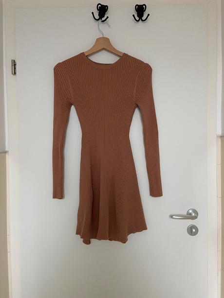 Hnedé svetrové šaty, primark,xs