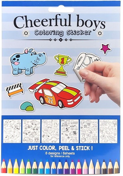 Vyfarbovacie nálepky 2 druhy,