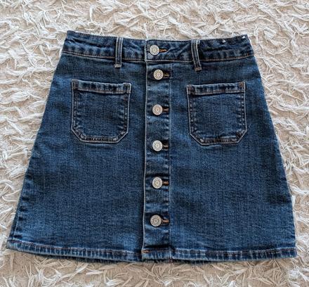 Riflova sukňa, h&m,140