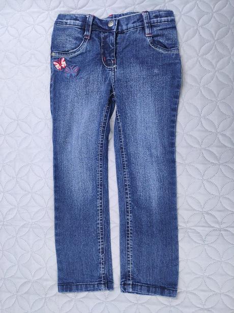 Rifle s motylikmi, super stav, mierne elasticke, lupilu,110