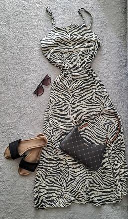 Dlhe letne saty terranova, vel. m (38), viskoza, terranova,m