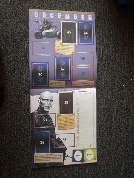 Harry potter nálepkový album kalendár, 