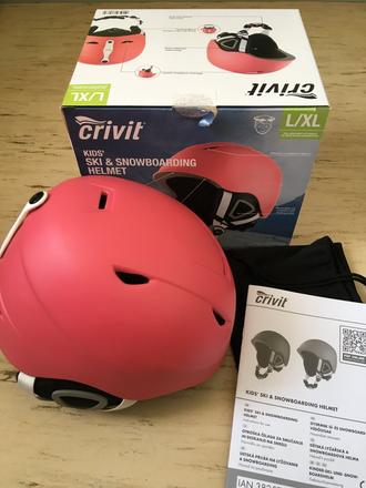 Dievčenská lyžiarska a snowboardová prilba crivit, l