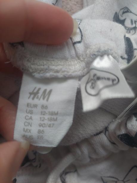 Teplaky mickey mouse veľ.86, h&m,86