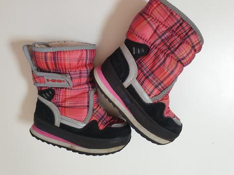 Čižmičky červenoružové kockované, 28