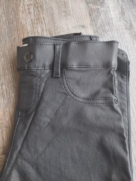 Čierne nohavice - kožené, f&f,140