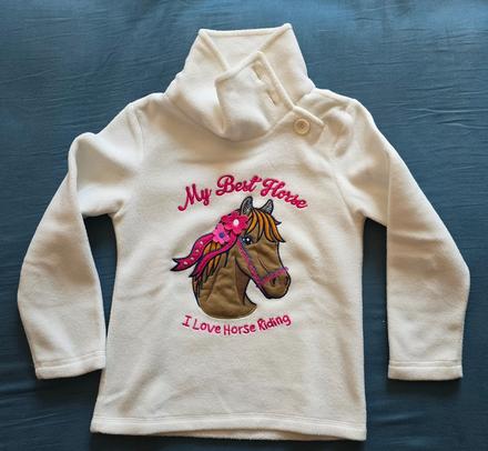 Predám  dievčenskú mikinu zn. polomino, 110