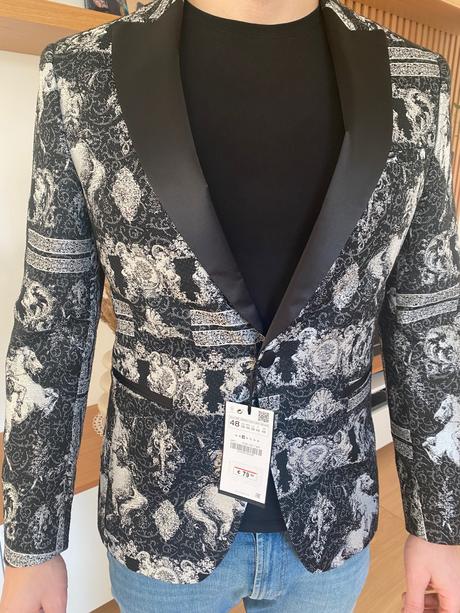 Štýlové pánske sako, zara,48 / m / s