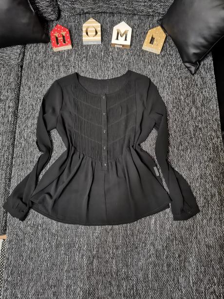Čierna blúzka s/m, s