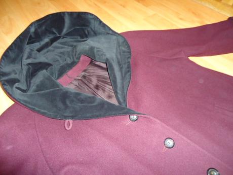 Bordový kabát veľ. 40 - 42, 40