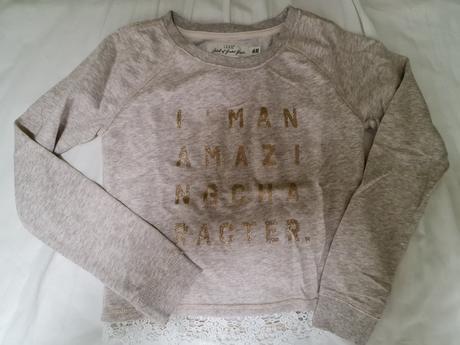 Mikina s krajkou, h&m,116