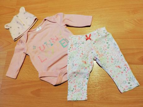 Sada body + legíny + čiapka, f&f,56