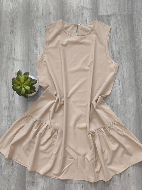 Dámska bežové šaty, l