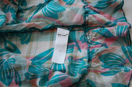 Letný kvetovaný top s volánom, marks & spencer,l