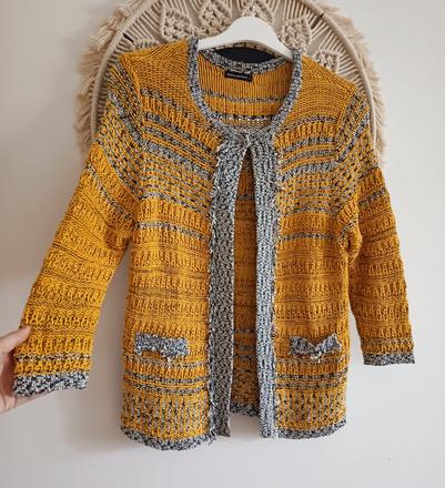 Dámsky horčicový sveter, l