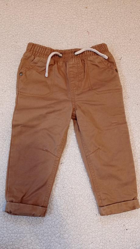 Krásne hnedé nohavice podsite, f&f,86